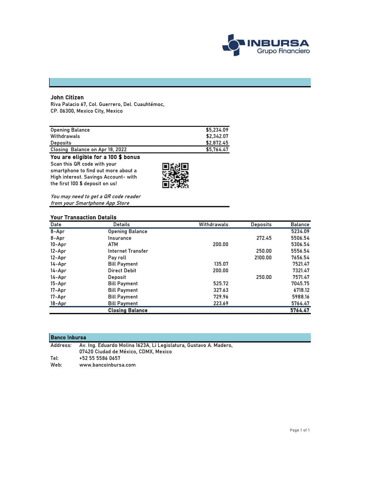 Mexico-Inbursa-bank-statement-Excel-and-PDF-template-version-2.jpg Mexico Inbursa bank statement Excel and PDF template, version 2