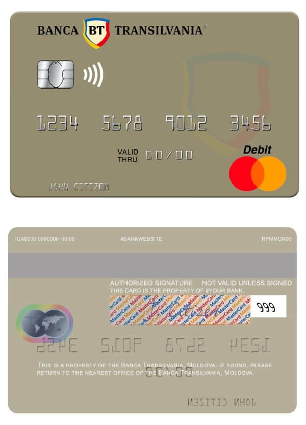 Moldova Banca Transilvania bank mastercard Fillable Moldova Banca Transilvania bank mastercard Templates