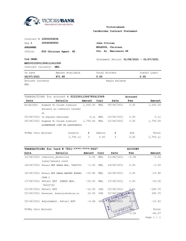 Moldova-Victoriabank-excel-pdf_000001.jpg Moldova Victoriabank bank statement easy to fill template in Excel and PDF format