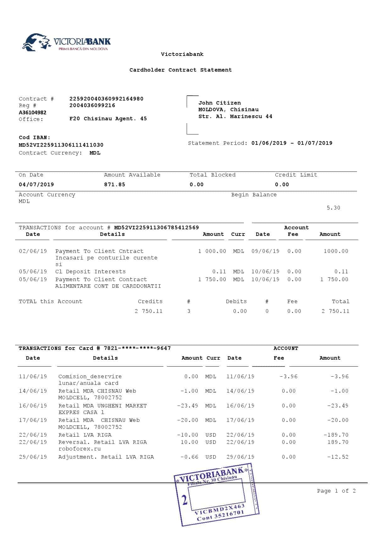 Moldova-Victoriabank-proof-of-address-statement-template-in-Word-and-PDF-format.jpg Moldova Victoriabank proof of address statement template in Word and PDF format