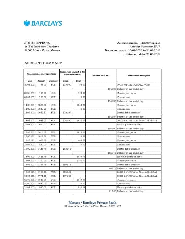 Monaco-Barclays-Private-bank-statement-Excel-and-PDF-template.jpg Monaco Barclays Private bank statement Excel and PDF template