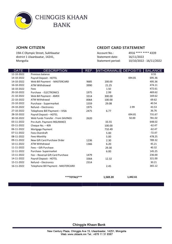 Mongolia-Chinggis-Khaan-bank-statement-template-in-Word-and-PDF-format.jpg Mongolia Chinggis Khaan bank statement template in Word and PDF format