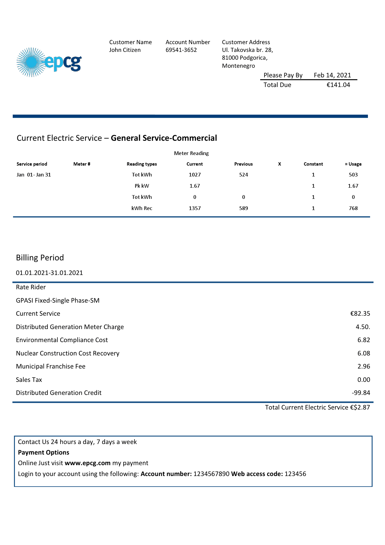 Montenegro-Elektroprivreda-Crne-Gore-EPCG-electricity-1.png Montenegro Elektroprivreda Crne Gore (EPCG) electricity utility bill template in Word and PDF format