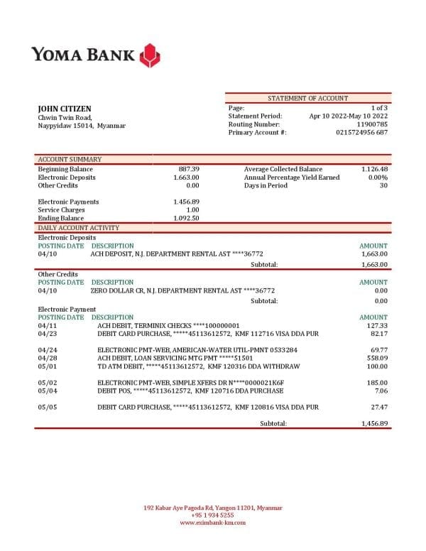Myanmar-Yoma-bank-statement-template-in-Word-and-PDF-format.jpg Myanmar Yoma bank statement template in Word and PDF format