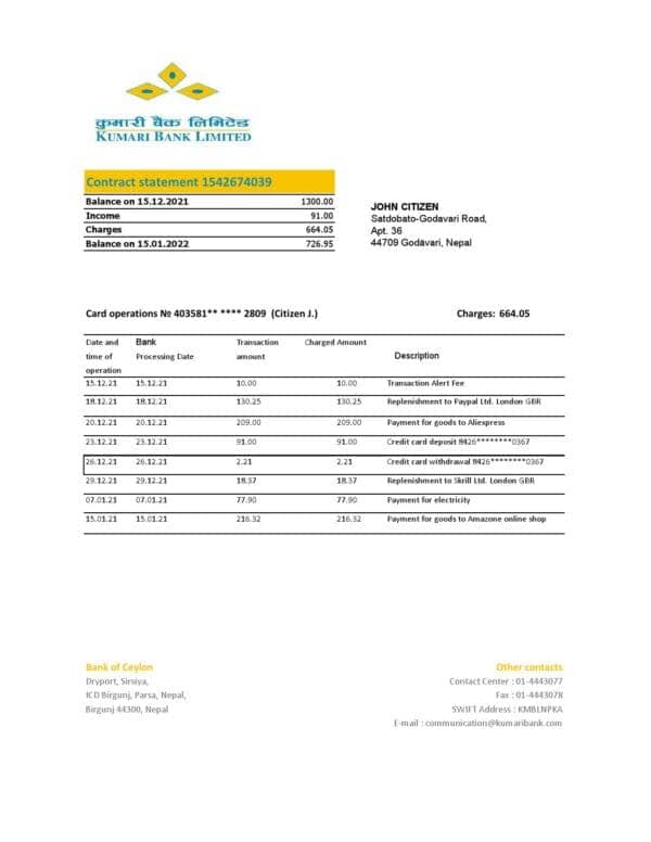 Nepal-Kumari-Bank-statement-template-in-Excel-and-PDF-format.jpg Nepal Kumari Bank statement template in Excel and PDF format