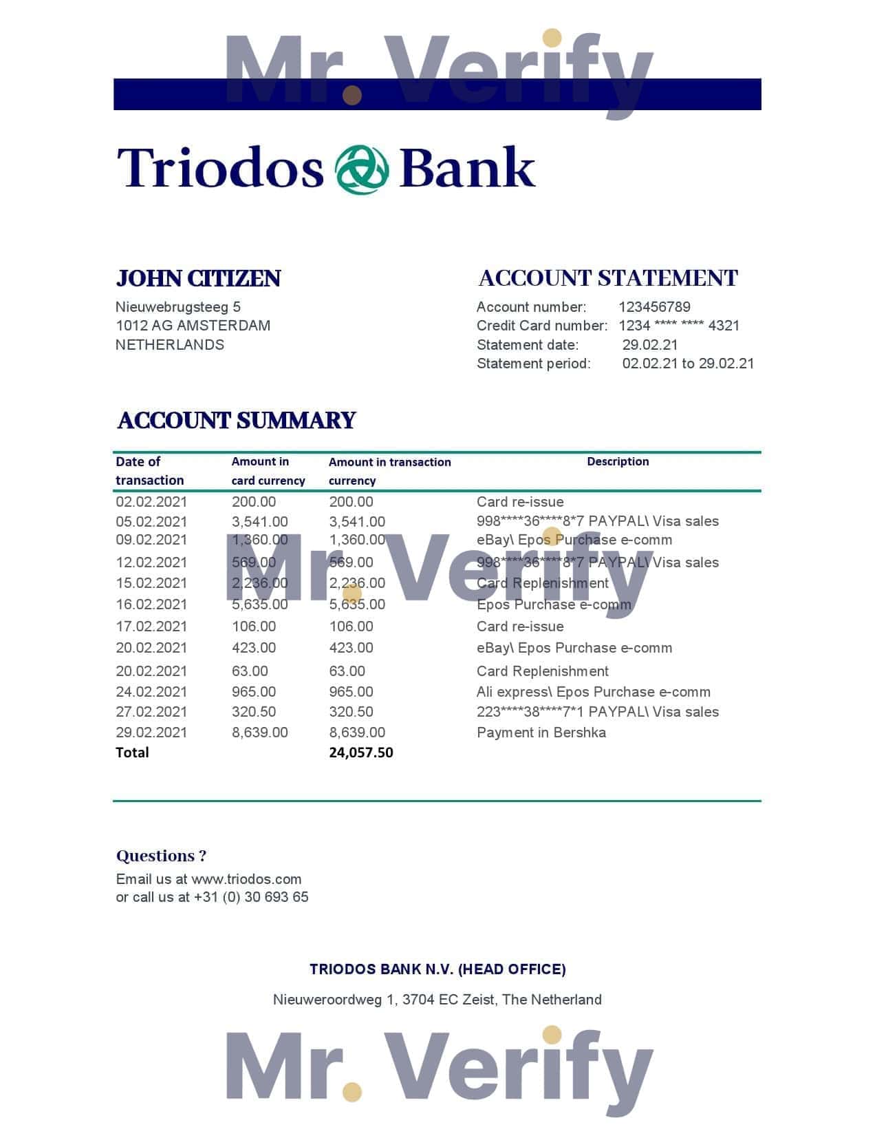 Netherlands-Triodos-Bank-statement-easy-to-fill-template-in-Excel-and-PDF-format.jpg Netherlands Triodos Bank statement easy to fill template in Excel and PDF format