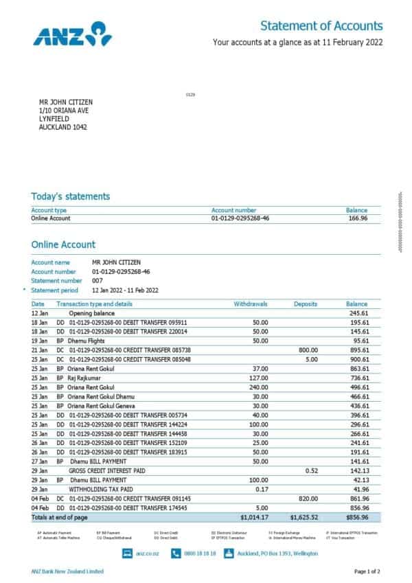 New-Zealand-ANZ-bank-statement-version-2-2-pages_000001.jpg New Zealand ANZ bank account statement, Word and PDF template, 2 pages