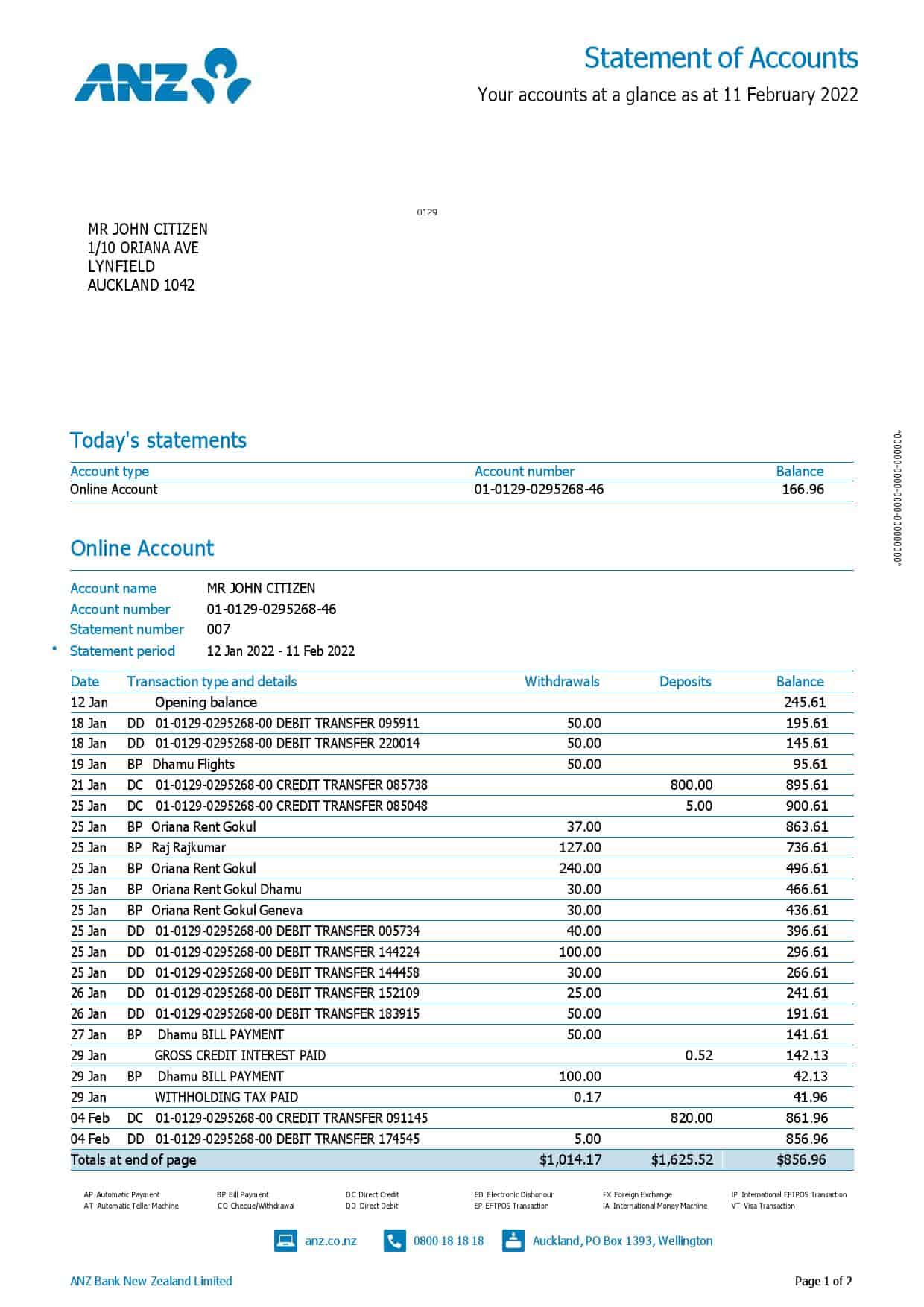 New-Zealand-ANZ-bank-statement-version-2-2-pages_000001.jpg New Zealand ANZ bank account statement, Word and PDF template, 2 pages