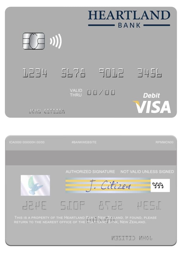 New Zealand Heartland Bank visa