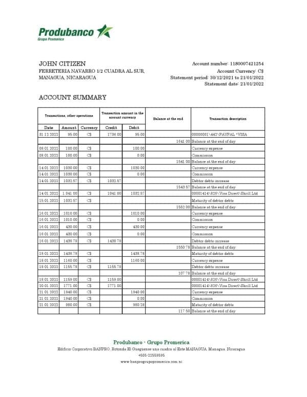 Nicaragua-Banco-de-la-Produccion-bank-statement-Excel-and-PDF-template.jpg Nicaragua Banco de la Producción bank statement Excel and PDF template