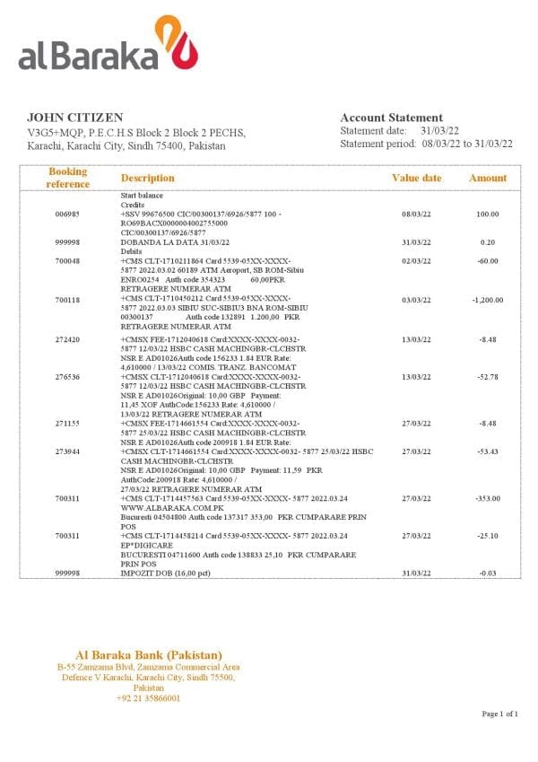 Pakistan-Al-Baraka-bank-statement-template-in-Word-and-PDF-format.jpg Pakistan Al Baraka bank statement template in Word and PDF format