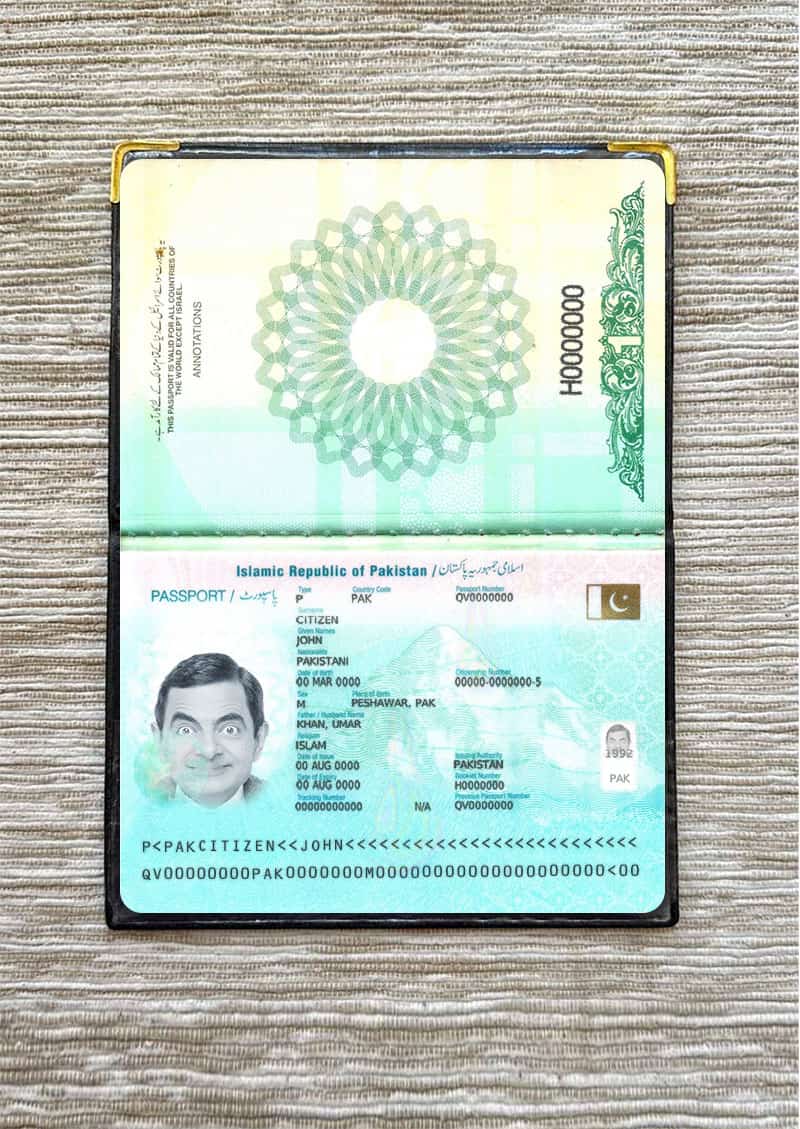pakistan passport template pakistani passport psd template photolook version