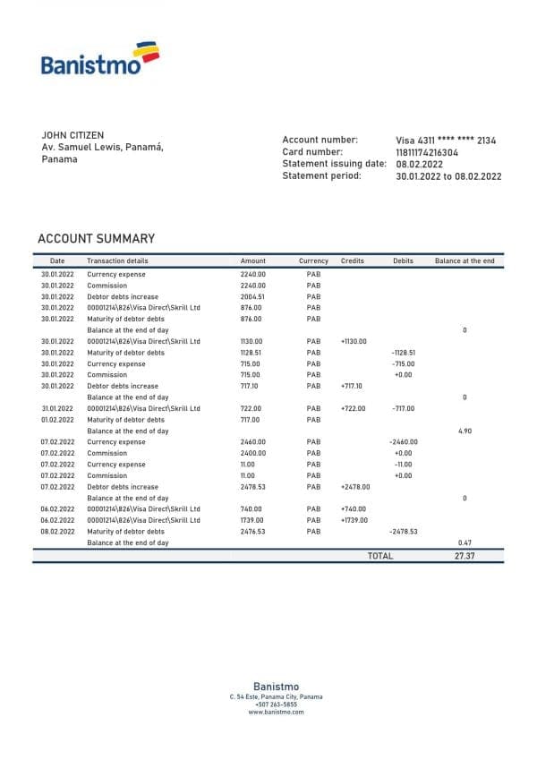 Panama-Banistmo-bank-statement-template-in-Word-and-PDF-format.jpg Panama Banistmo bank statement template in Word and PDF format