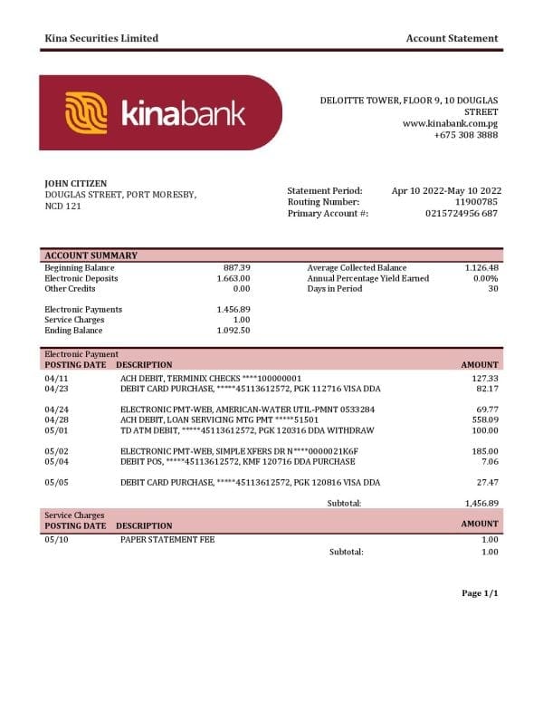 Papua-New-Guinea-Kina-Securities-Limites-bank-statement-template-in-Word-and-PDF-format.jpg Papua New Guinea Kina Securities Limites bank statement template in Word and PDF format