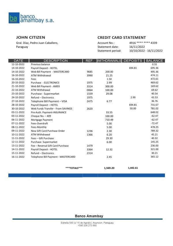 Paraguay-Banco-Amambay-bank-statement-template-in-Word-and-PDF-format.jpg Paraguay Banco Amambay bank statement template in Word and PDF format