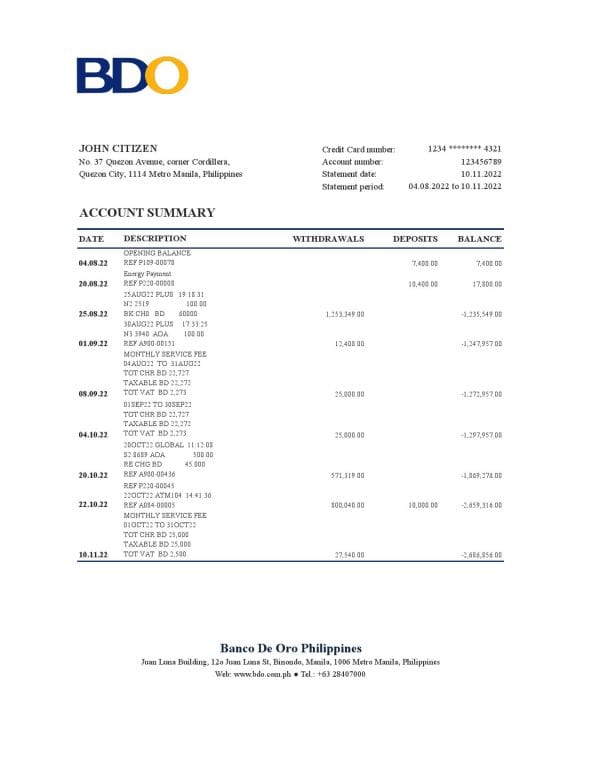 Philippines-BDO-bank-statement-Excel-and-PDF-template.jpg Philippines BDO bank statement Excel and PDF template