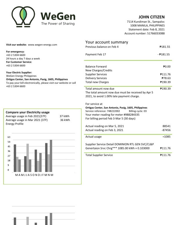 Philippines-WeGen-Energy-Philippines_000001.png Philippines WeGen Energy Philippines utility bill template in Word and PDF format