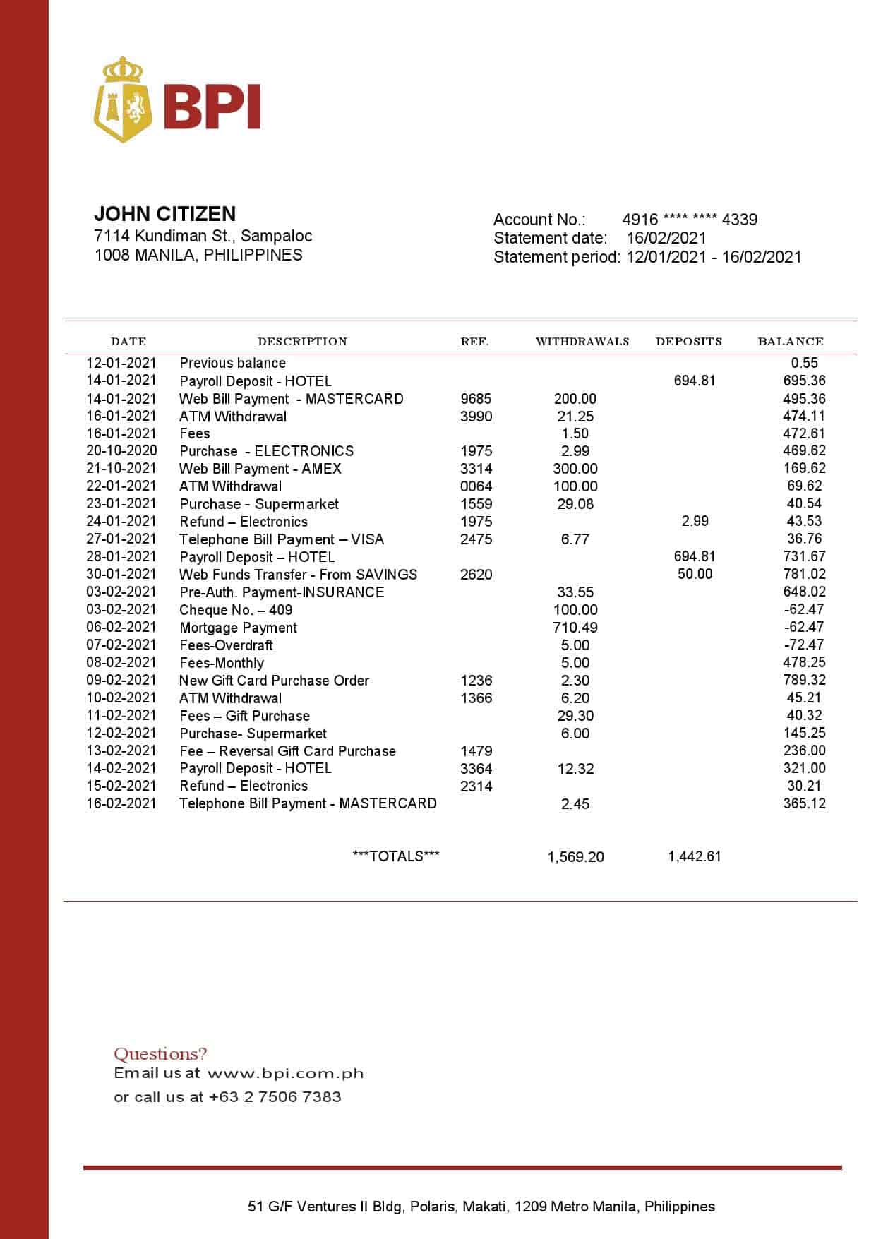 Phipippines-Bank-of-the-Philippine-Islands_000001.jpg Philippines Bank of the Philippine Islands proof of address bank statement template in Word and PDF format