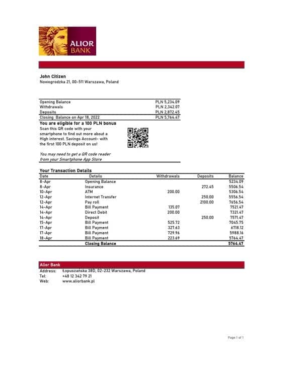 Poland-Alior-bank-statement-Excel-and-PDF-template.jpg Poland Alior bank statement Excel and PDF template