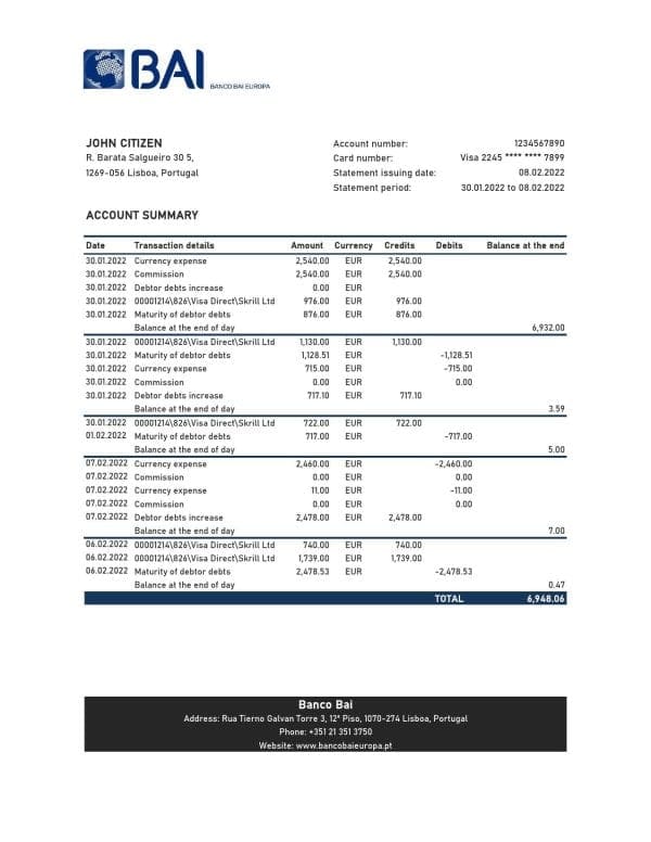 Portugal-Banco-BAI-Europa-bank-statement-Excel-and-PDF-template.jpg Portugal Banco BAI Europa bank statement Excel and PDF template