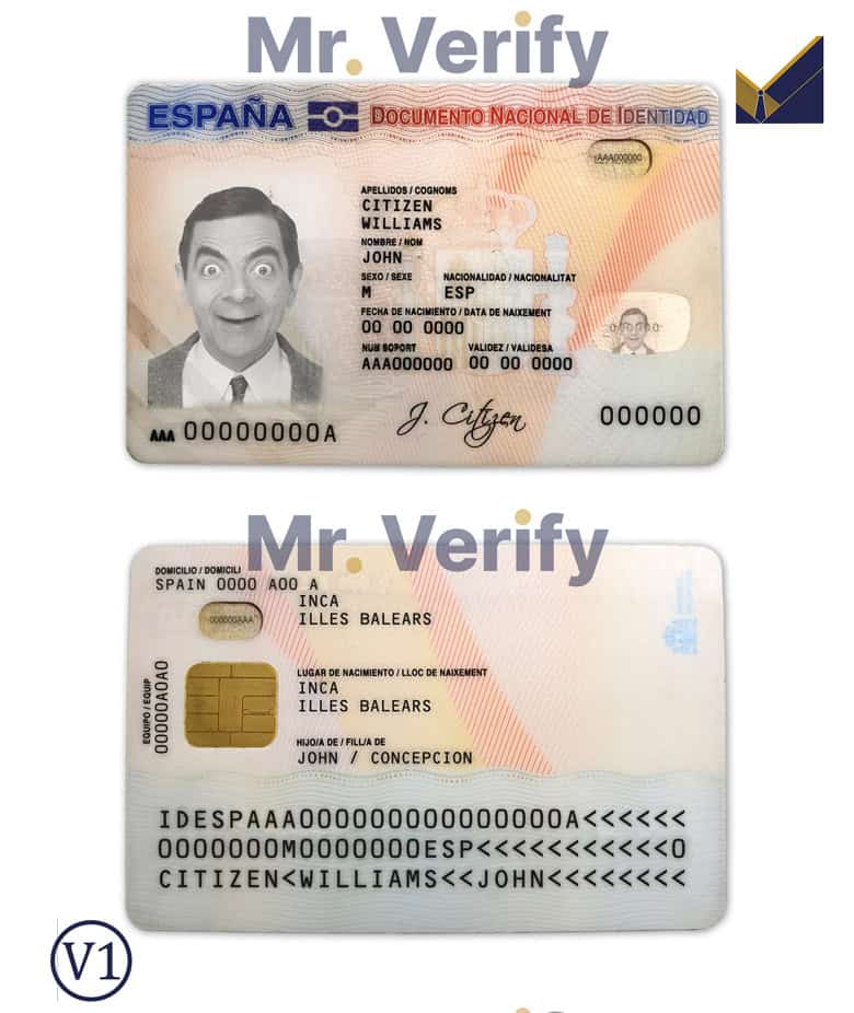 SPain-ID-card-template SPain-ID-card-template