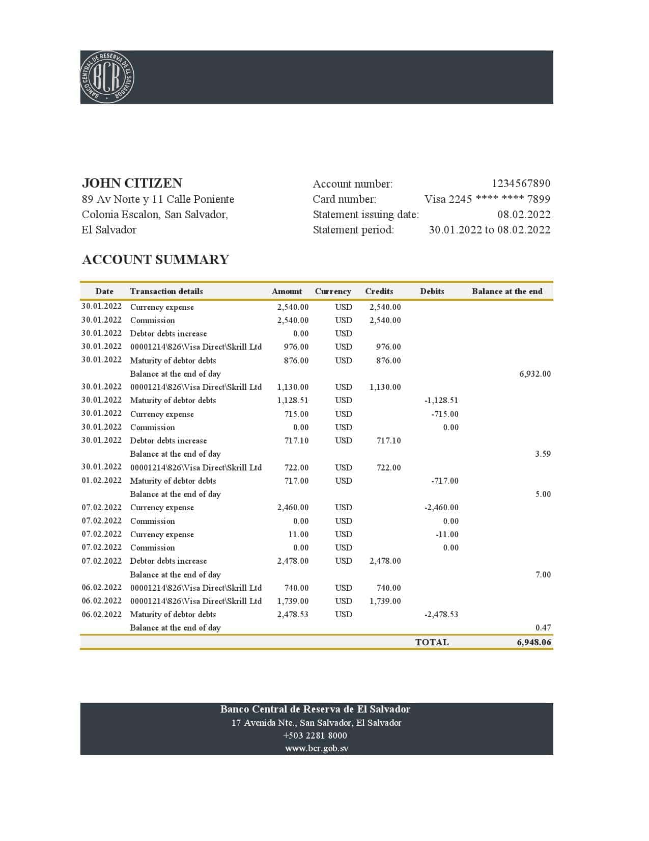 Salvador-Banco-Central-de-Reserva-of-El-Salvador-bank-statement-Excel-and-PDF-template.jpg Salvador Banco Central de Reserva of El Salvador bank statement Excel and PDF template