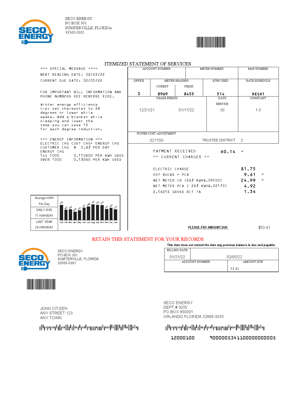 Seco-Energy_000001.png USA Florida Seco Energy utility bill template in Word and PDF format