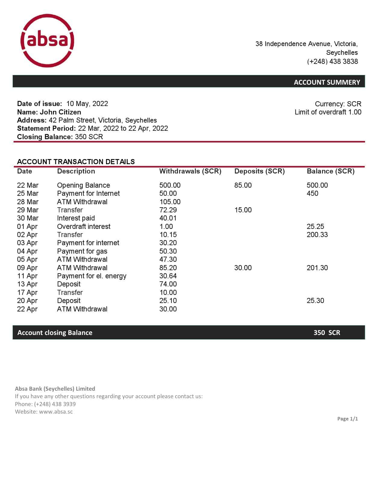 Seychelles-ABSA-bank-statement-template-in-Word-and-PDF-format.jpg Seychelles ABSA bank statement template in Word and PDF format