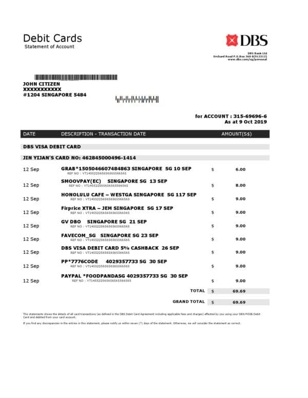 Singapore-DBS-bank_000001.jpg Singapore DBS bank proof of address statement template in .doc and .pdf format