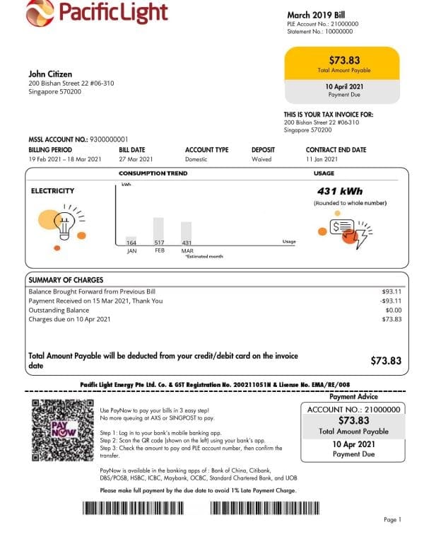 Singapore-Pacific-Light-utility-bill-5_000001.jpg Singapore Pacific Light electricity utility bill template in Word and PDF format
