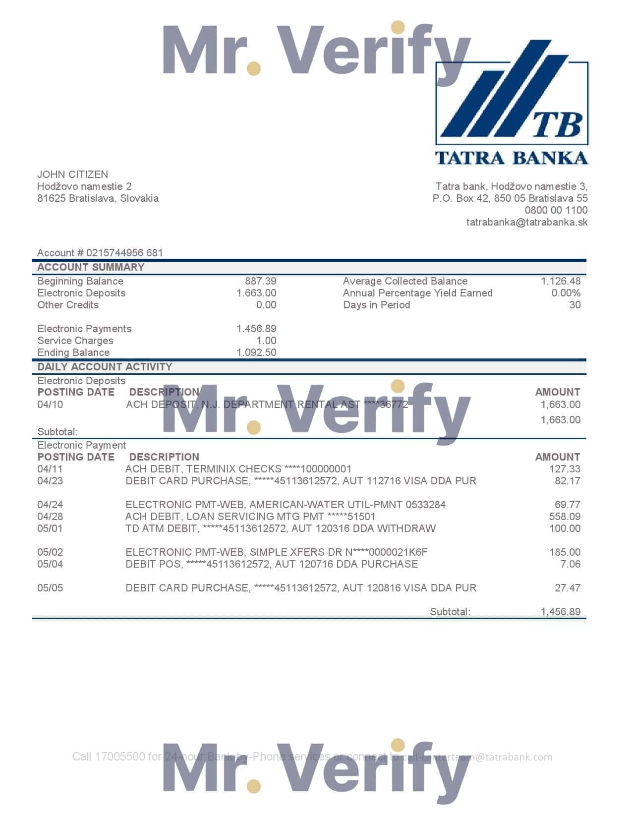 Slovakia-Tatra-Bank-proof-of-address-statement-template-in-Word-and-PDF-format.jpg Slovakia Tatra Bank proof of address statement template in Word and PDF format