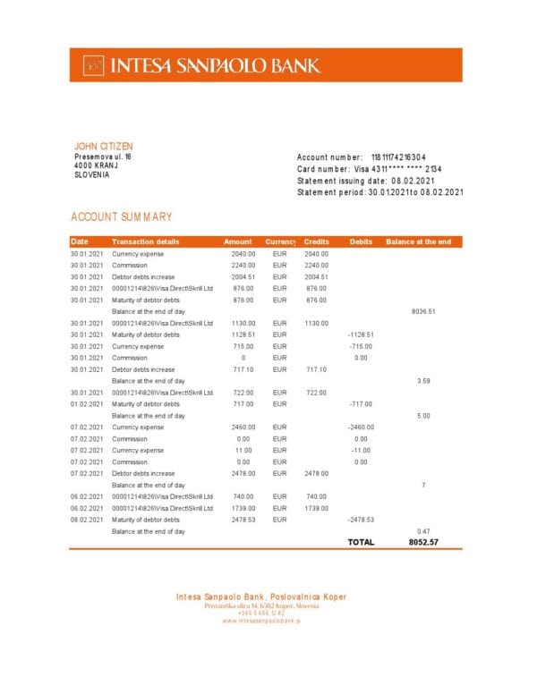 Slovenia-Intesa-Sanpaolo-Bank-Poslovalnica-Koper-bank-statement-easy-to-fill-template-in-.xls-and-.pdf-file-format.jpg Slovenia Intesa Sanpaolo Bank, Poslovalnica Koper bank statement easy to fill template in .xls and .pdf file format