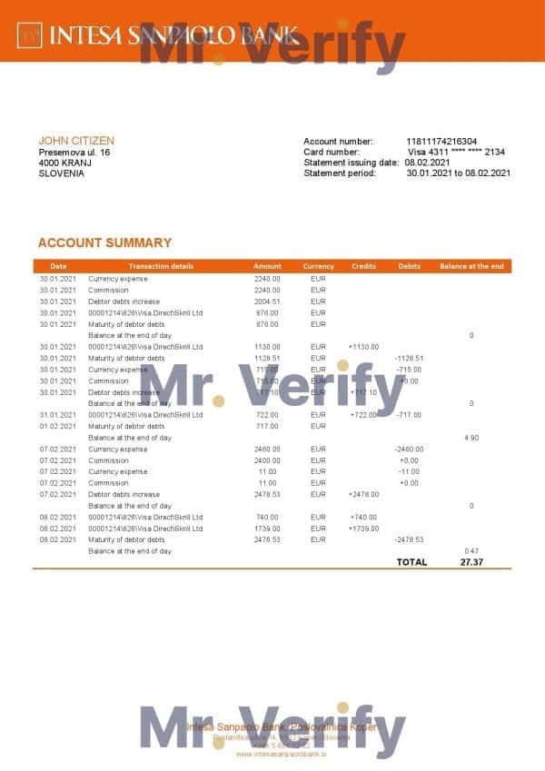 Slovenia-Intesa-Sanpaolo-Bank-Poslovalnica-Koper-bank-statement-template-in-Word-and-PDF-format.jpg Slovenia Intesa Sanpaolo Bank, Poslovalnica Koper bank statement template in Word and PDF format