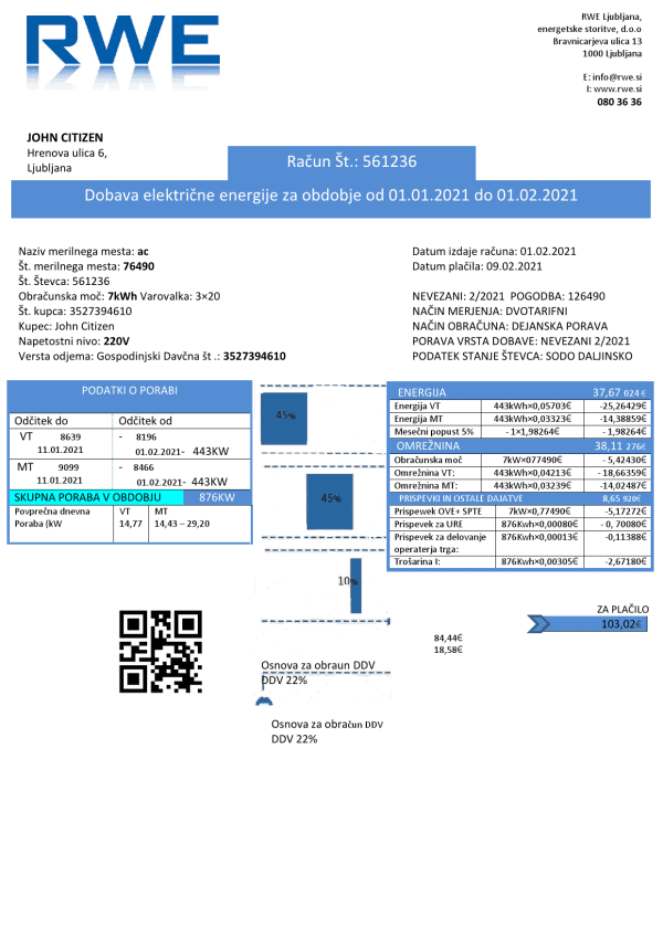 Slovenia-electricity.png Slovenia RWE electricity proof of address utility bill template in Word and PDF format