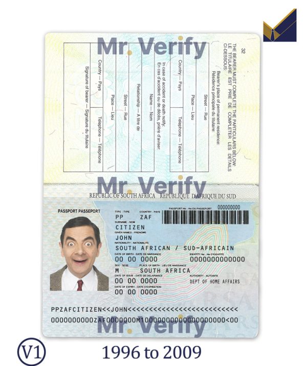 South-Africa-Passport-Template-1996-2009