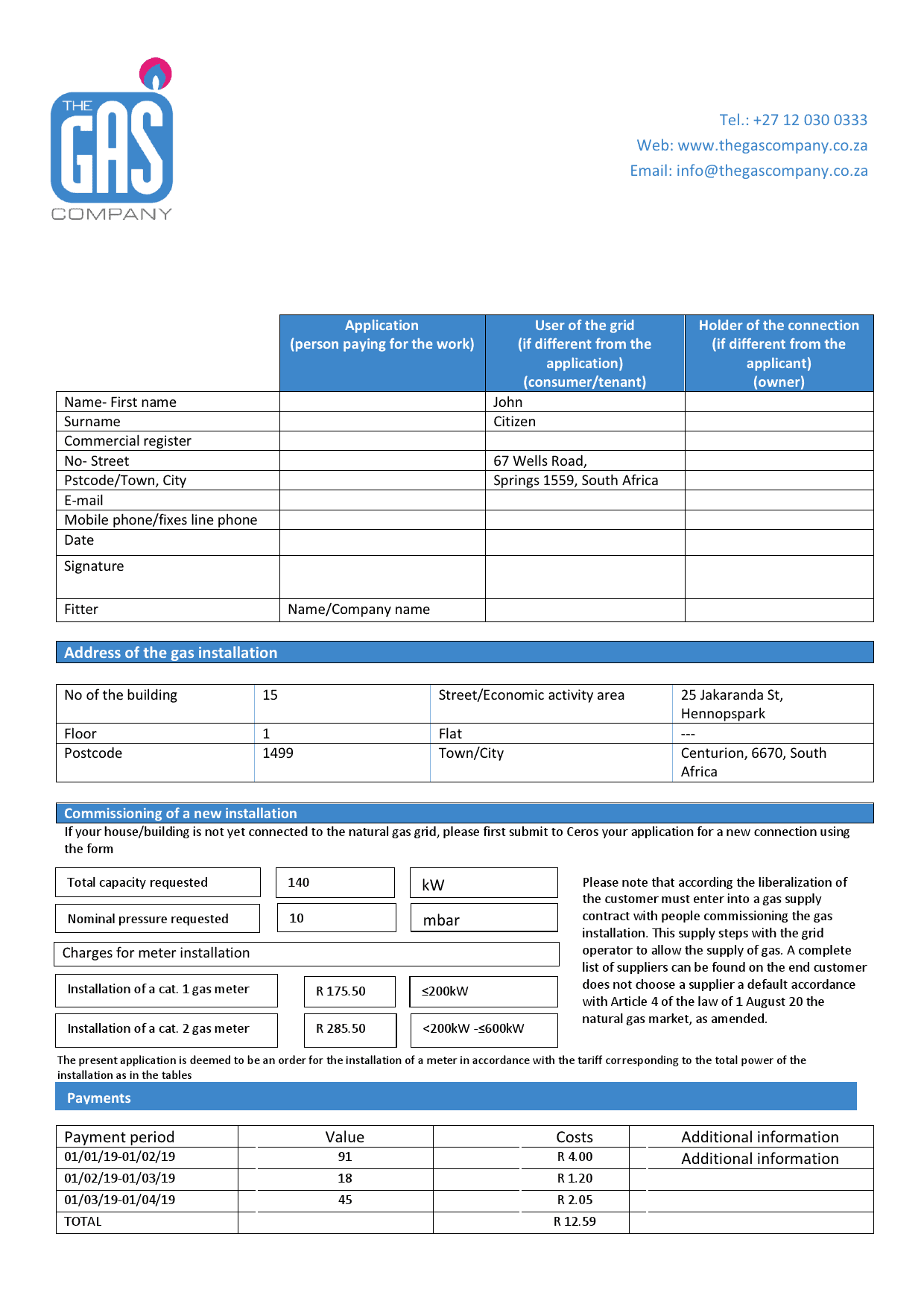 South-Africa-The-GAS-Company-gas-bill_000001.png South Africa The GAS Company gas utility bill template in Word and PDF format