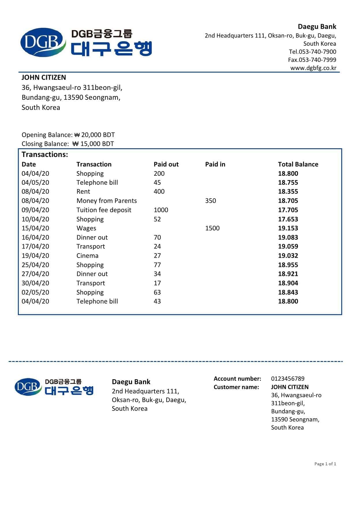 South-Korea-Daegu-bank-proof-of-address-statement-template-in-Word-and-PDF-format.jpg South Korea Daegu bank proof of address statement template in Word and PDF format