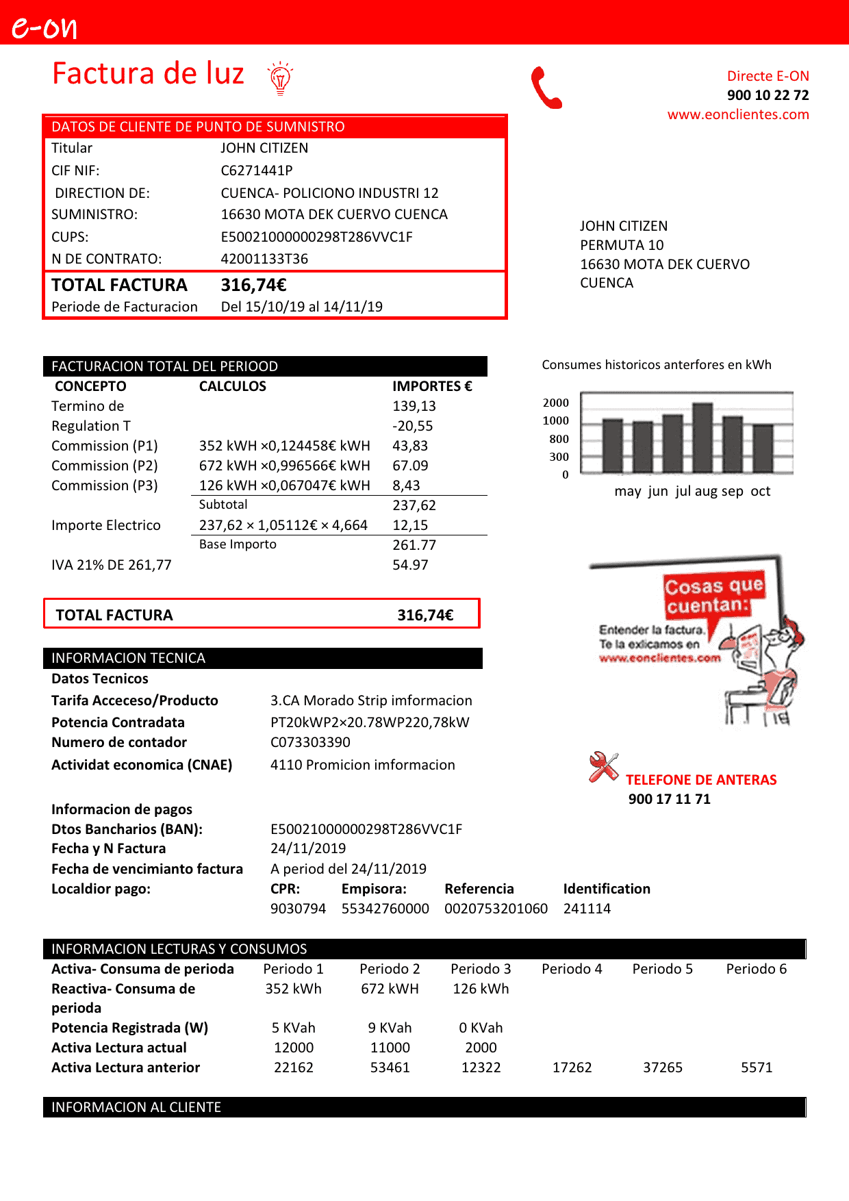 Spain-E.ON-electricity-utility-bill_000001.png Spain E.ON electricity utility bill template in Word and PDF format