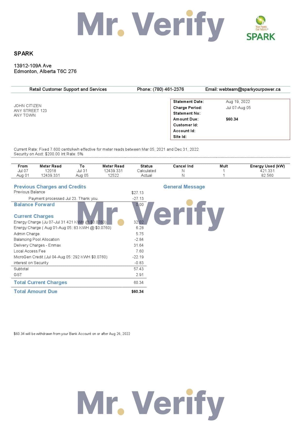 Spark.jpg Canada Alberta Spark utility bill template in Word and PDF format