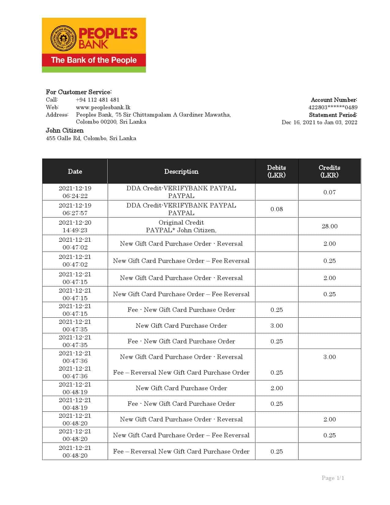 Sri-Lanka-Peoples-Bank-statement_000001.jpg Sri Lanka People’s Bank bank statement template in Word and PDF format, version 2