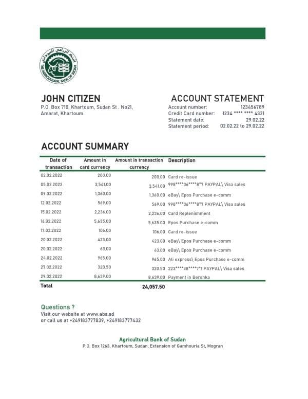 Sudan-Agricultural-Bank-of-Sudan-bank-statement-Excel-and-PDF-template.jpg Sudan Agricultural Bank of Sudan bank statement, Excel and PDF template