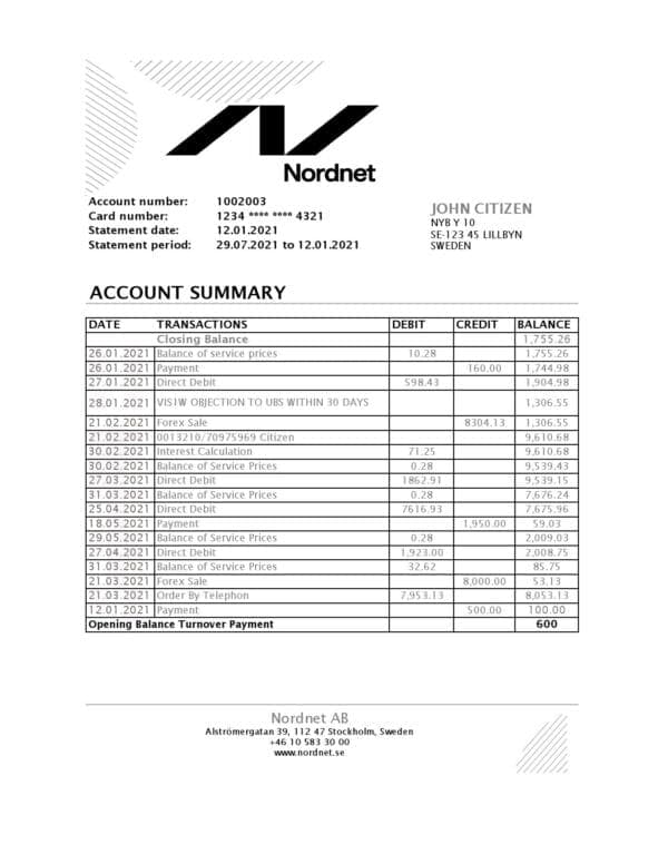 Sweden-Nordnet-AB-bank-statement-easy-to-fill-template-in-.xls-and-.pdf-file-format.jpg Sweden Nordnet AB bank statement easy to fill template in .xls and .pdf file format