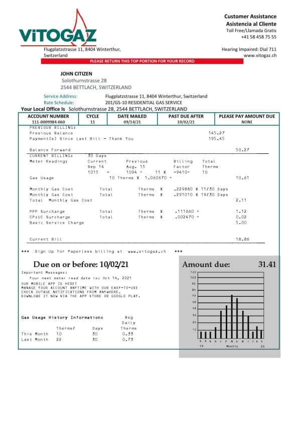 Switzerland-Vitogaz-Switzerland-AG_000001.jpg Switzerland Vitogaz Switzerland AG utility bill template, fully editable in Word and PDF format
