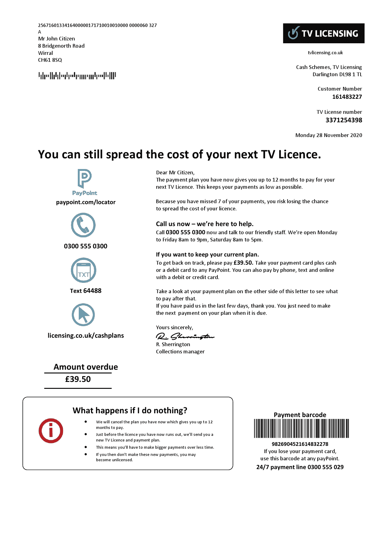 TV-Licensing.png United Kingdom TV Licensing utility bill template in Word and PDF format
