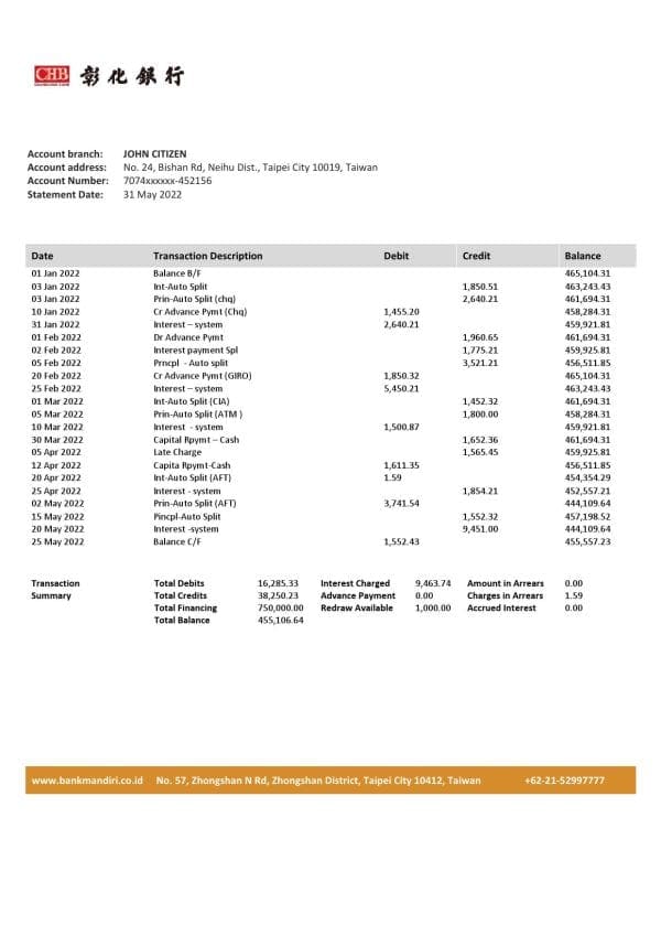 Taiwan-Chang-Hwa-Bank-statement-template-in-Word-and-PDF-format.jpg Taiwan Chang Hwa Bank statement template in Word and PDF format