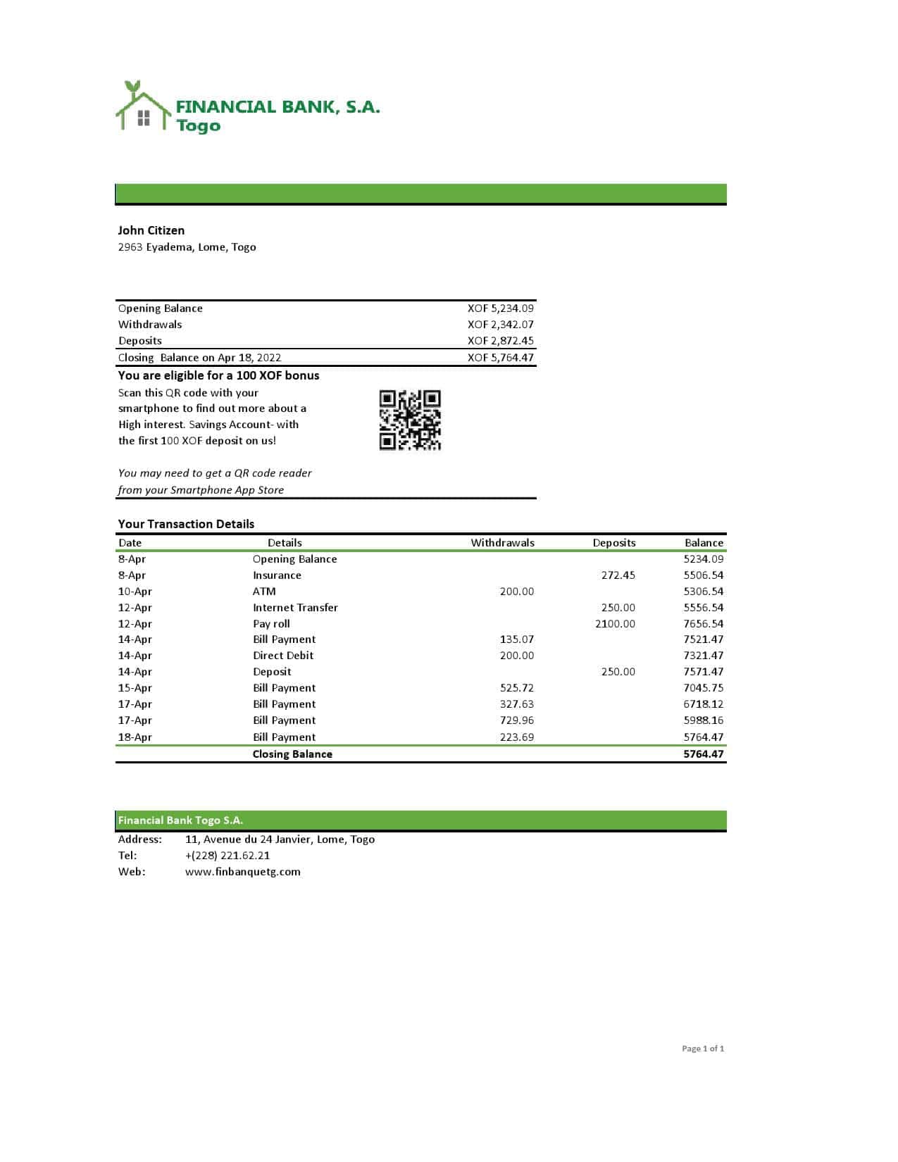 Togo-Financial-Bank-statement-Excel-and-PDF-template.jpg Togo Financial Bank statement, Excel and PDF template