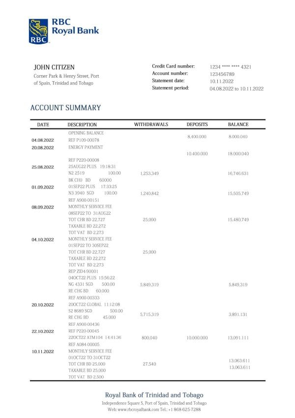 Trinidad-and-Tobago-Royal-Citizens-Bank-statement-template-in-Word-and-PDF-format.jpg Trinidad and Tobago Royal Citizens Bank statement template in Word and PDF format