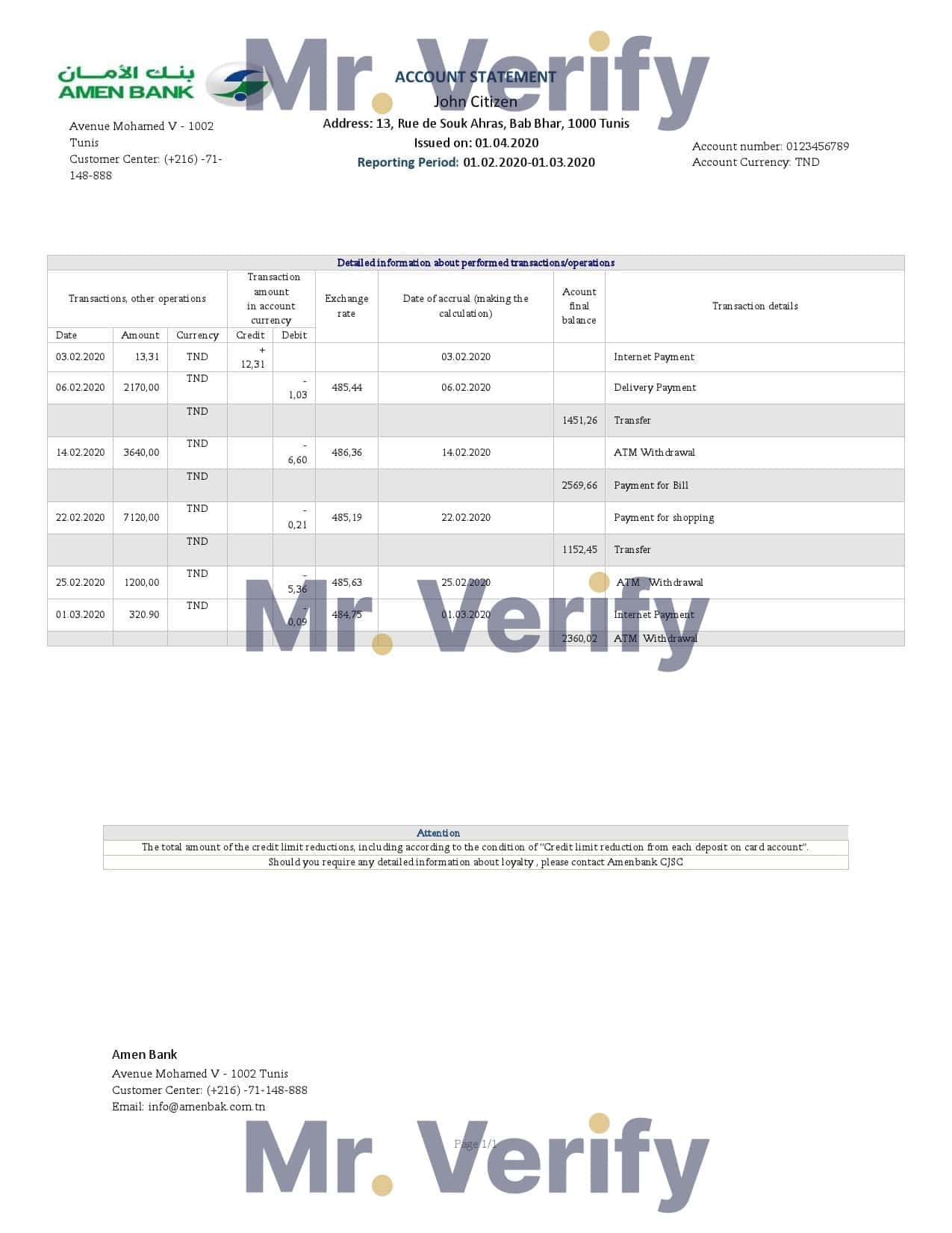 Tunisia-Amen-Bank-statement-easy-to-fill-template-in-Word-and-PDF-format.jpg Tunisia Amen Bank statement easy to fill template in Word and PDF format