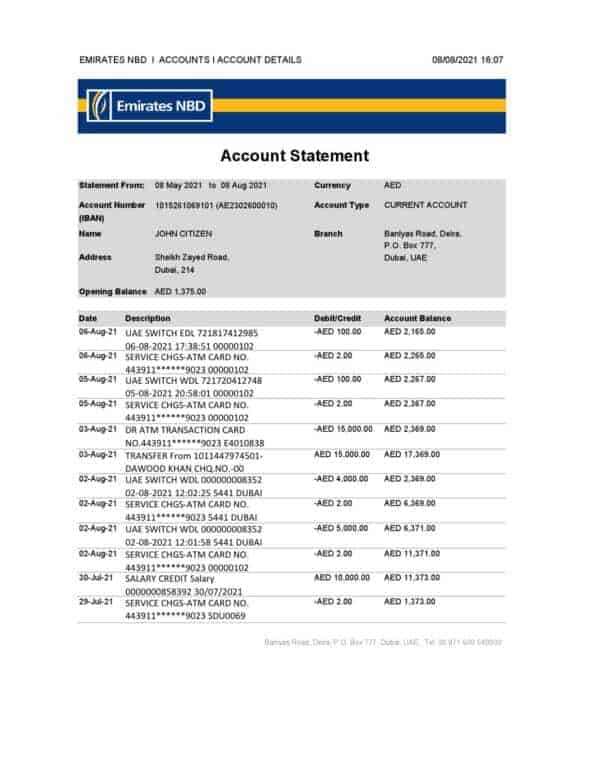 UAE-Dubai-Emirates-NBD_000001.jpg UAE Dubai Emirates NBD bank statement easy to fill template in Excel and PDF format