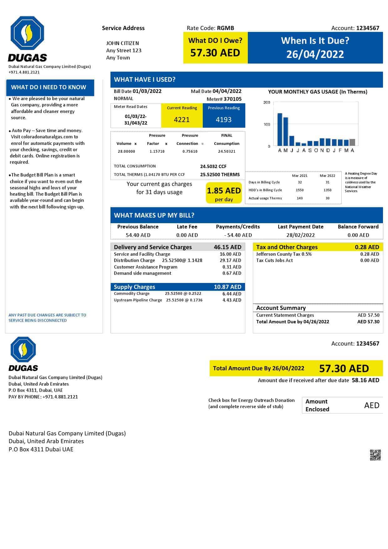 UAE-Dubai-Natural-Gas-Company-Limited.jpg UAE Dubai Natural Gas Company Limited (Dugas) utility bill template in Word and PDF format